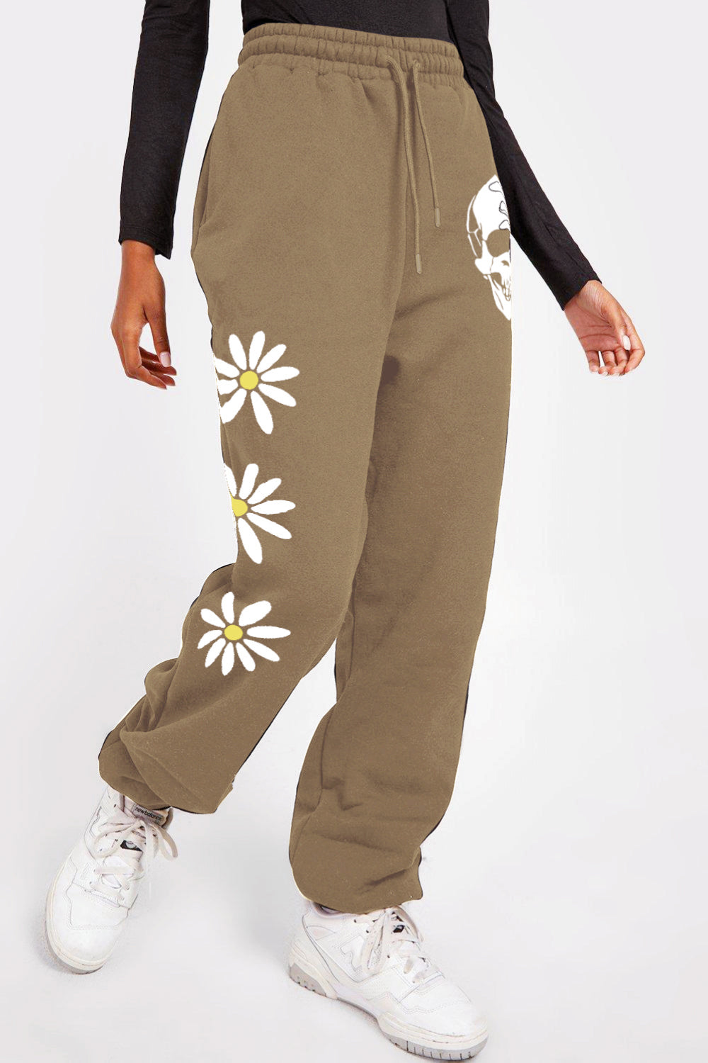 Daisy & Skull Print Sweatpants - ONLINE EXCLUSIVE