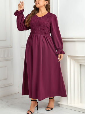 Deep Rose Smocked Maxi Dress - ONLINE EXCLUSIVE