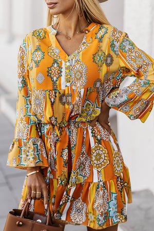 Make An Entrance Flounce Sleeve Dress - ONLINE EXCLUSIVE