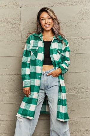 Plaid Longline Shacket - ONLINE EXCLUSIVE