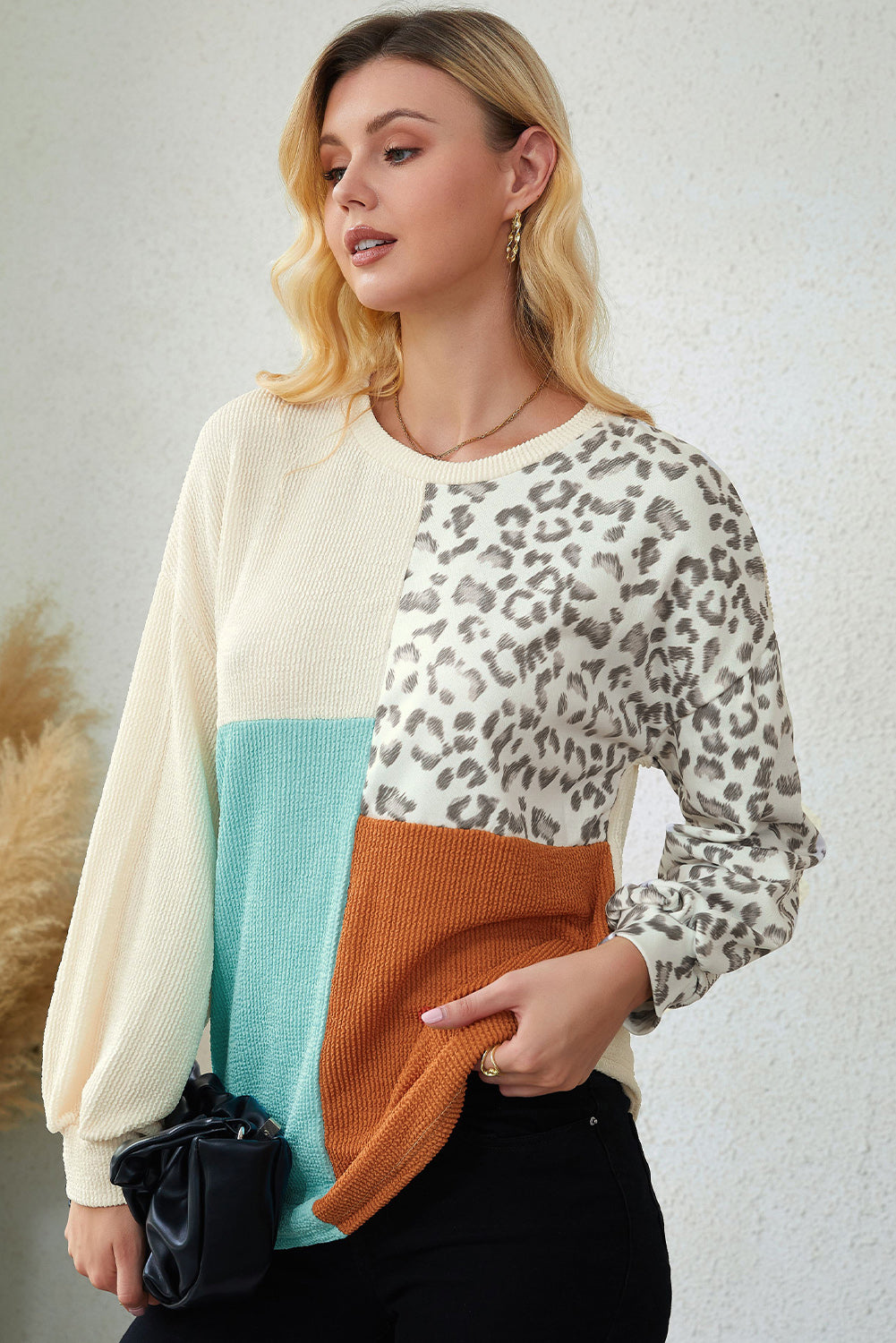 Leopard Patchwork Top - ONLINE EXCLUSIVE