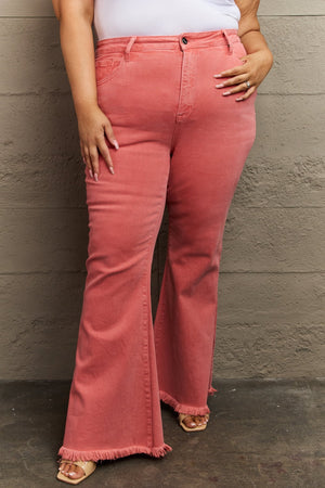 RISEN Bailey High Waist Side Slit Flare Jeans - ONLINE EXCLUSIVE