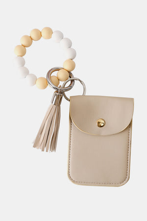 Bead Wristlet Key Chain with Wallet - ONLINE EXCLUSIVE