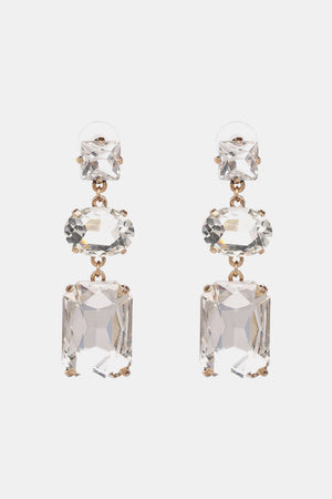 Geometrical Glass Dangle Earrings - ONLINE EXCLUSIVE