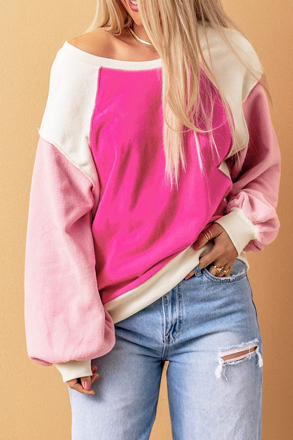 Bright Color Block Sweatshirt - ONLINE EXCLUSIVE