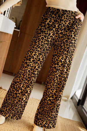Leopard Wide Leg Pants - ONLINE EXCLUSIVE