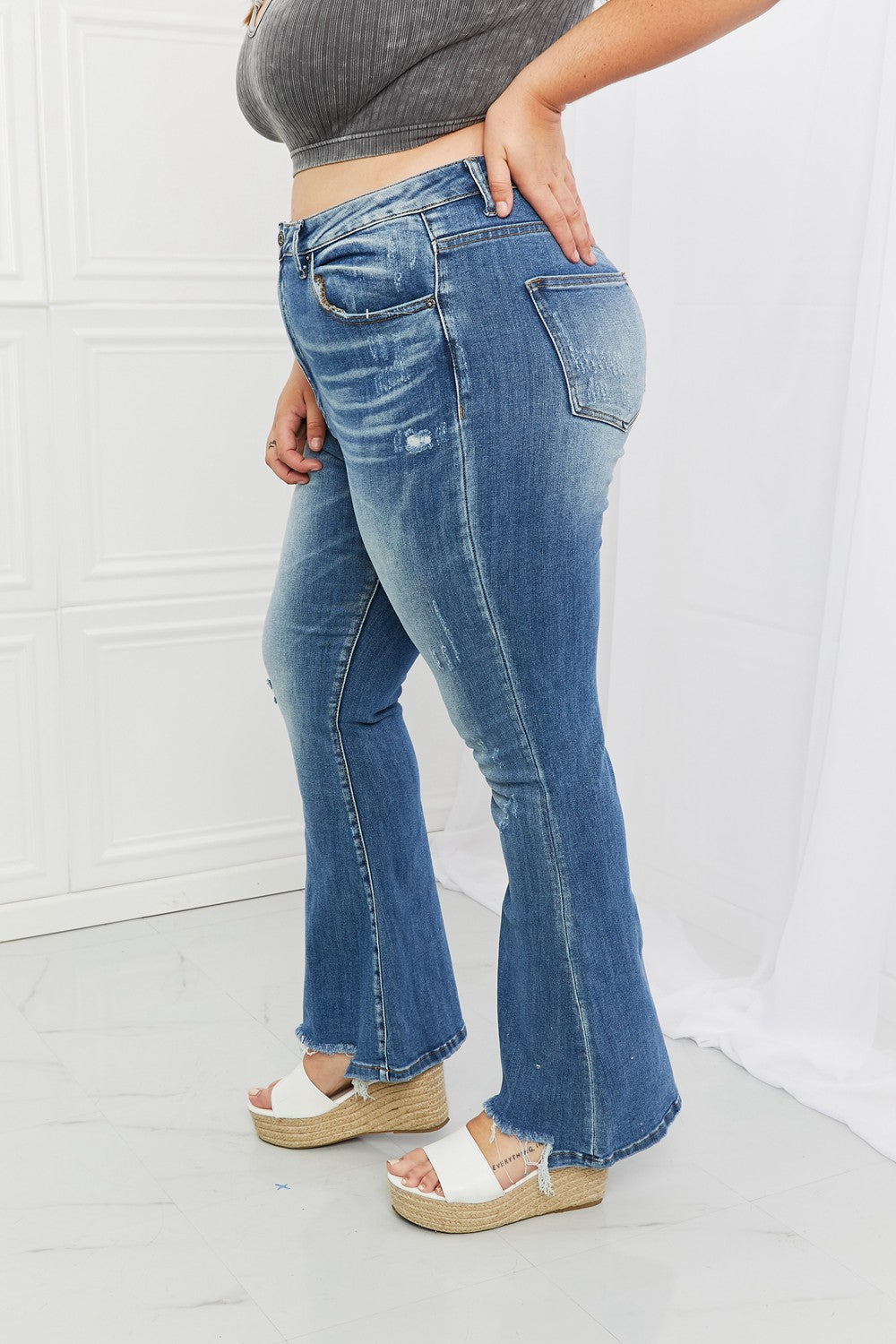 RISEN Iris High Waisted Flare Jeans - ONLINE EXCLUSIVE