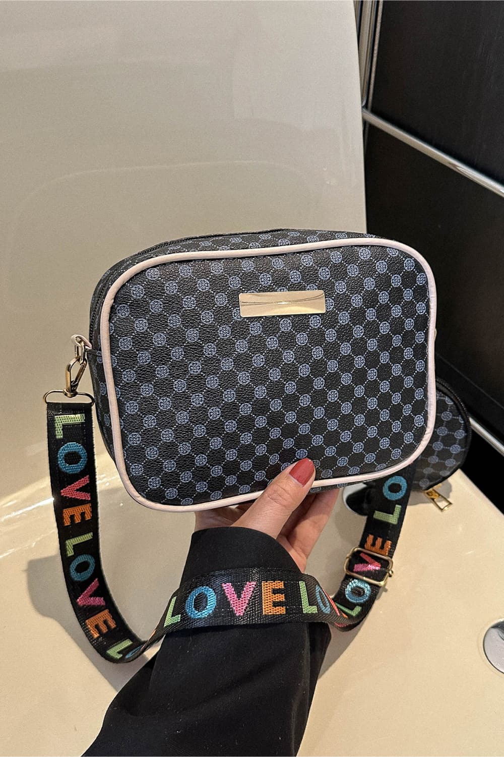 Checkered LOVE Shoulder Bag - ONLINE EXCLUSIVE