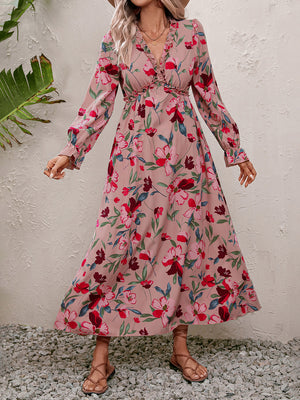 Floral Frill Maxi Dress - ONLINE EXCLUSIVE