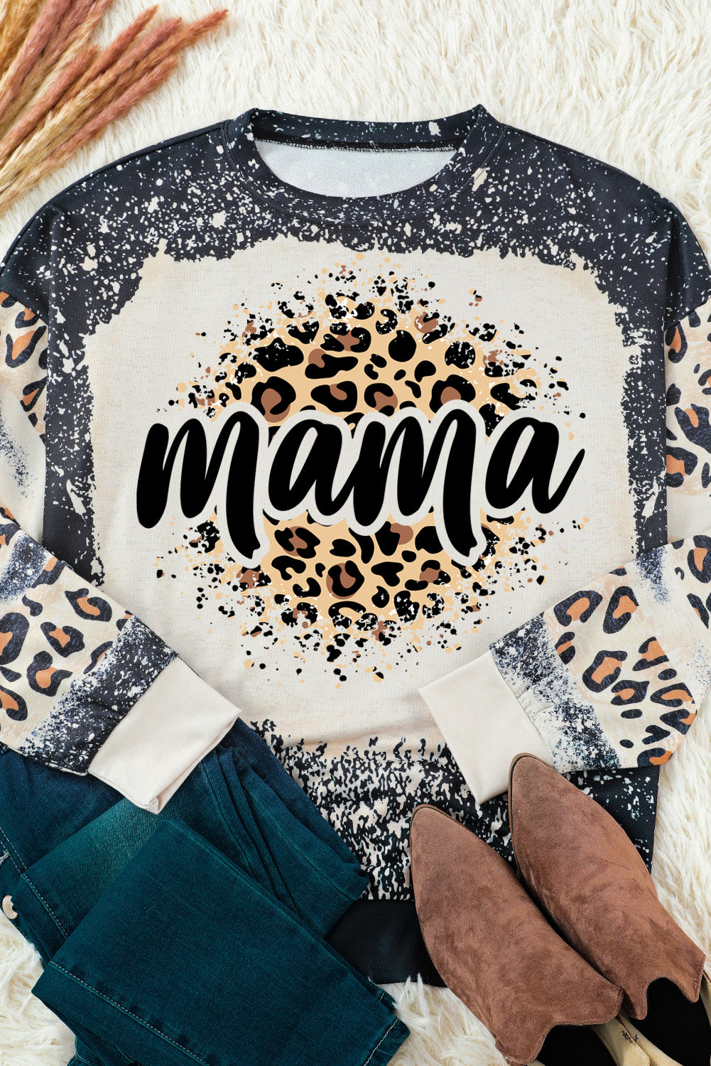 MAMA Leopard Sweatshirt - ONLINE EXCLUSIVE
