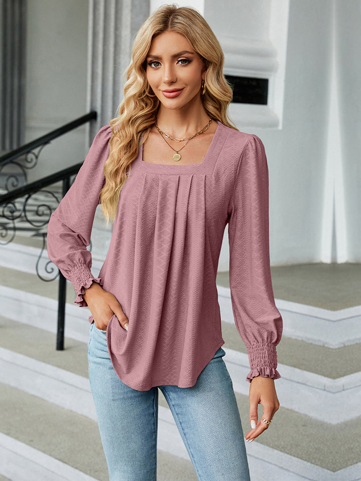 Square Neck Puff Sleeve Blouse - ONLINE EXCLUSIVE