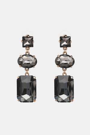 Geometrical Glass Dangle Earrings - ONLINE EXCLUSIVE