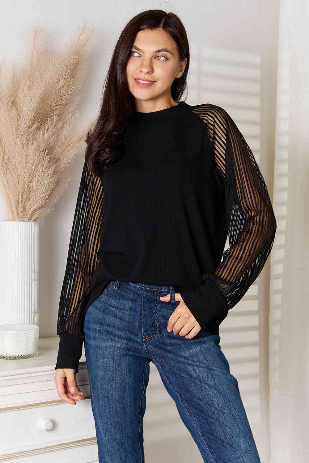 Fancy Dance Raglan Sleeve Blouse