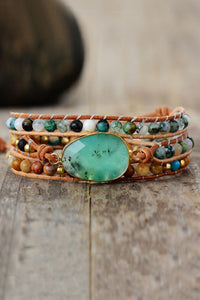 Natural Stone & Agate Layered Bracelet - ONLINE EXCLUSIVE