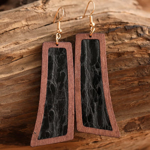 Wooden Dangle Earrings - ONLINE EXCLUSIVE