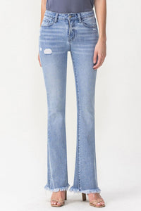 Lovervet Evie High Rise Fray Flare Jeans - ONLINE EXCLUSIVE