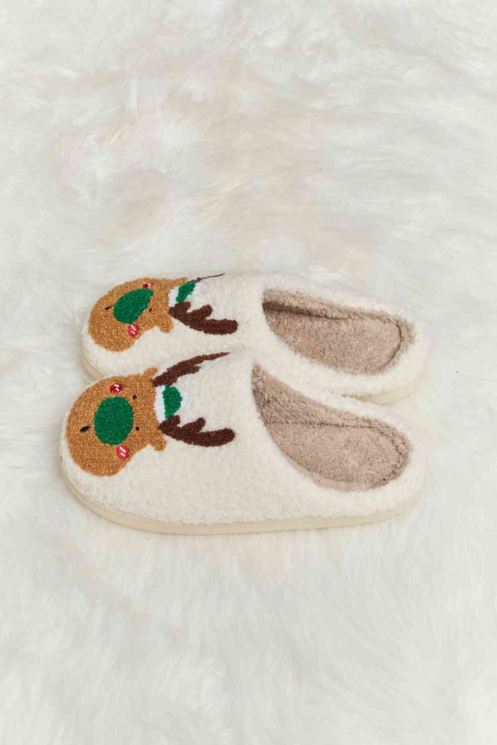 Rudolph Plush Slide Slippers