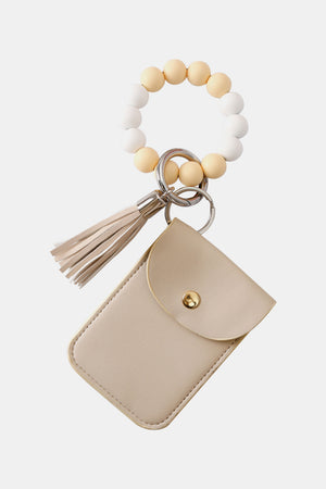 Bead Wristlet Key Chain with Wallet - ONLINE EXCLUSIVE