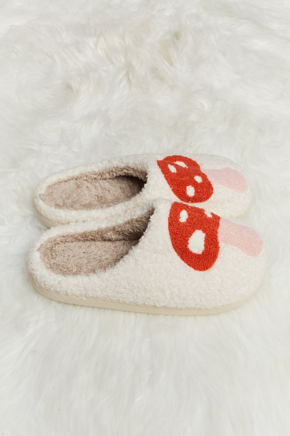 Mushroom Plush Slide Slippers - ONLINE EXCLUSIVE