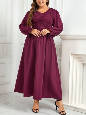 Deep Rose Smocked Maxi Dress - ONLINE EXCLUSIVE