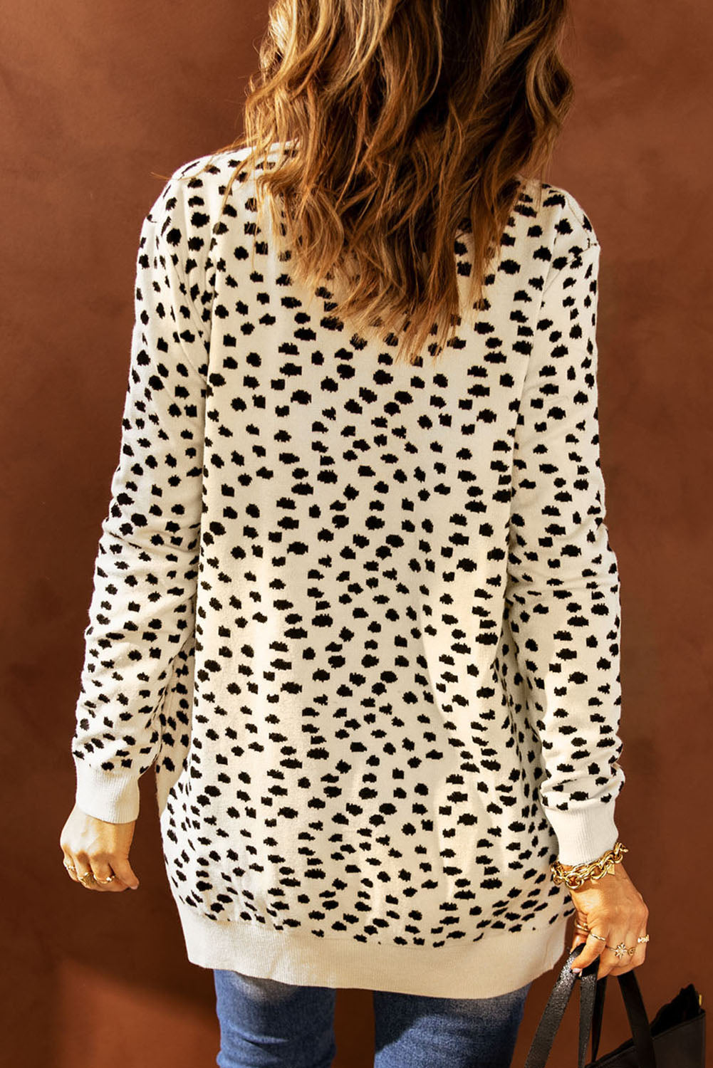 Snow Leopard Cardigan with Pockets - ONLINE EXCLUSIVE